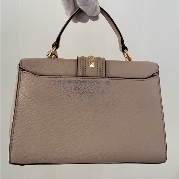 SOLD!Michael Kors Bleeker Small Studded Crossgrain Leather Satchel, Retails $498 - Picture 3 of 17